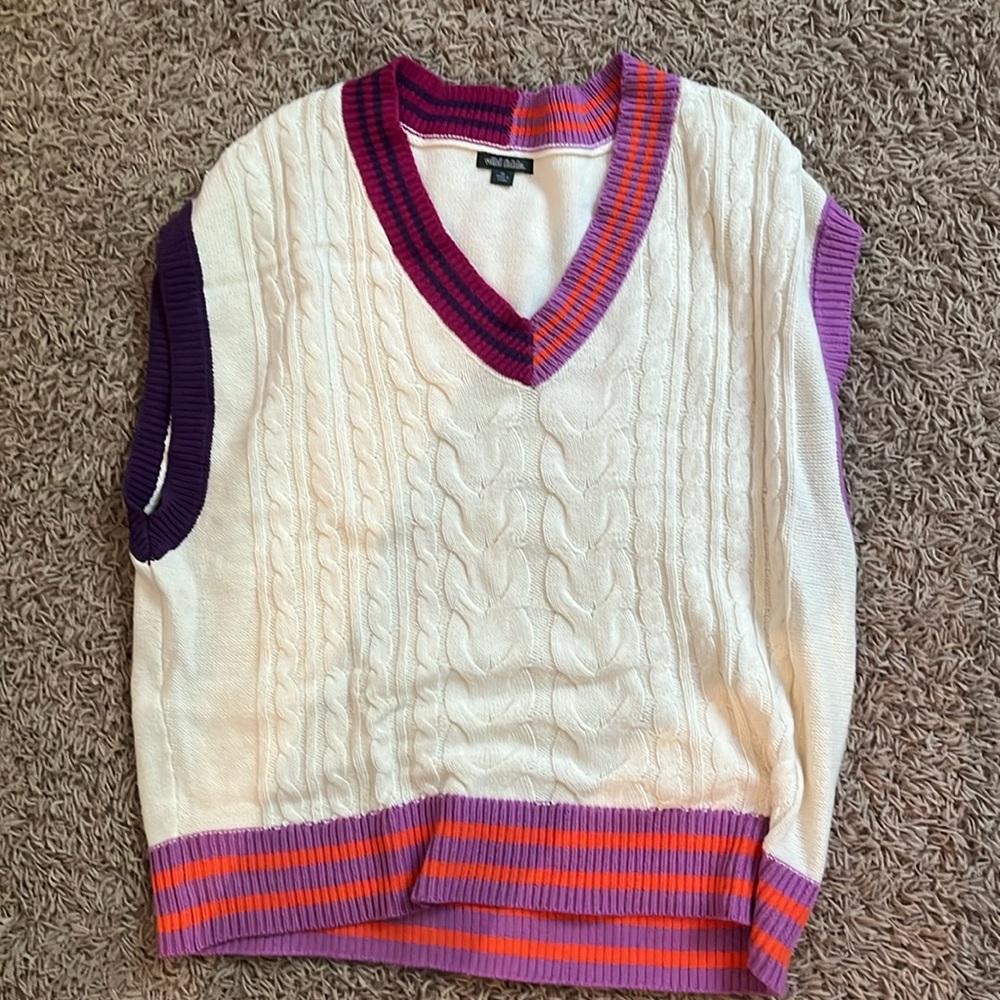 Colorful fall vest from target